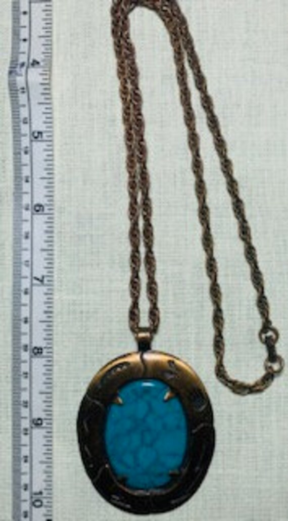Vintage, Native American,  Solid Copper and Faux … - image 5