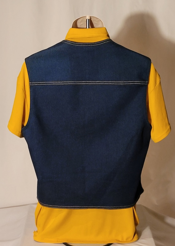 Vintage Mens Denim Vest - image 2