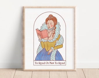 Para leer o leer / Descarga digital instantánea / Arte librero / Impresión de biblioteca / Decoración del hogar / Amor literario