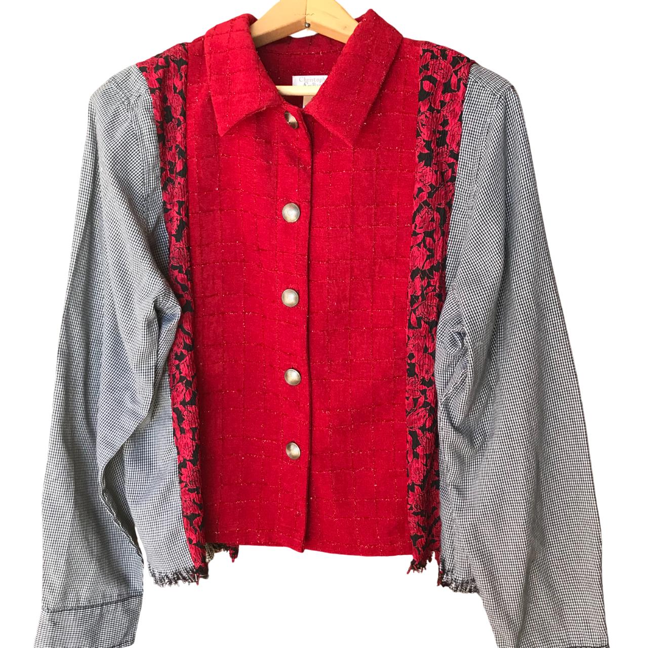 Presupposed Ideas Mixed Print Button Up Blouse