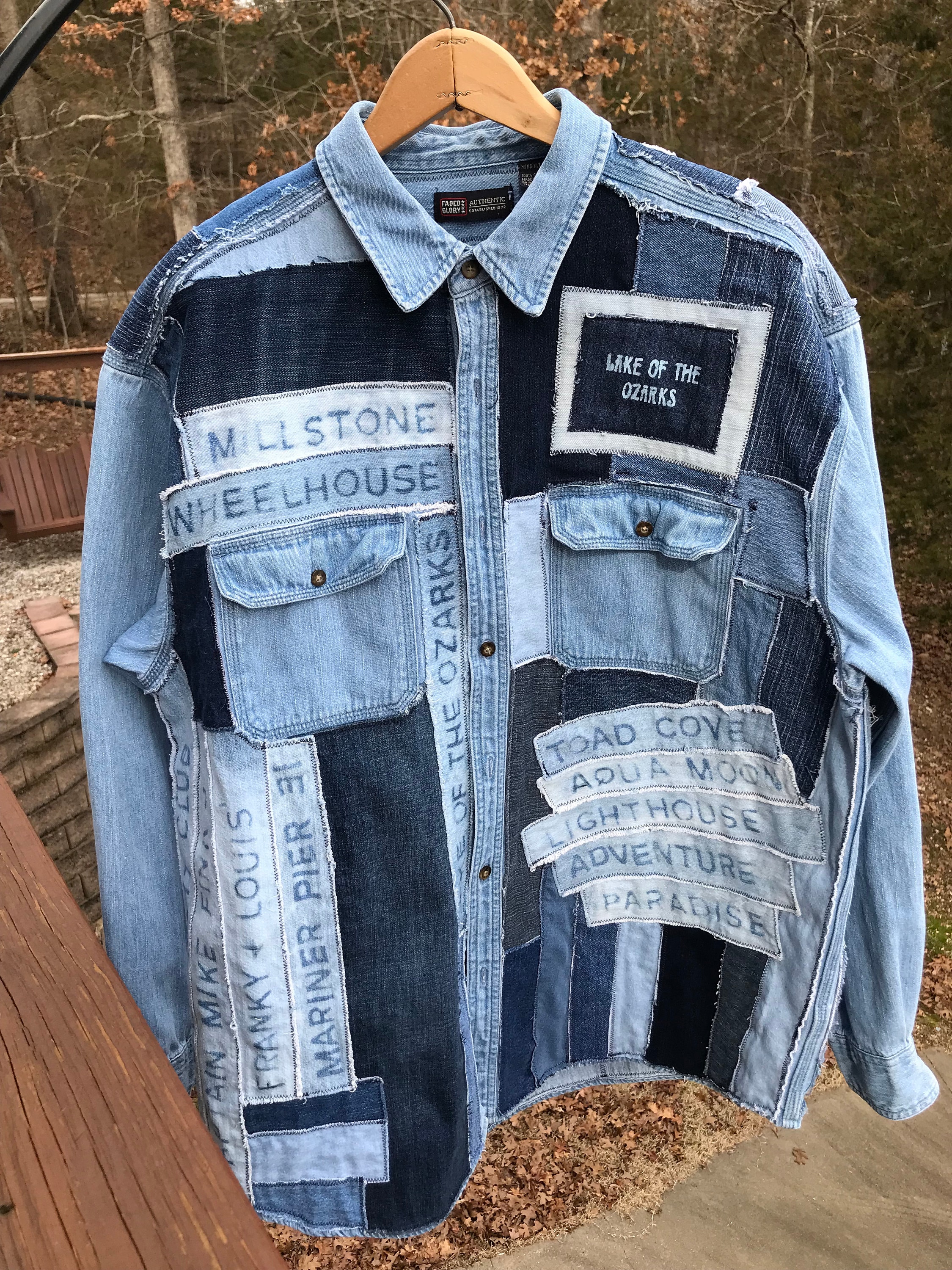 ジャケット・アウター Patchwork Denim Jacket LLA0321 Patchwork Denim Jacket LLA0321