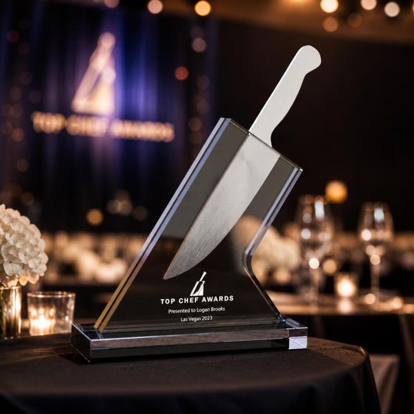 Custom Culinary Recognition Award for Distinguished Chefs and Restaurants