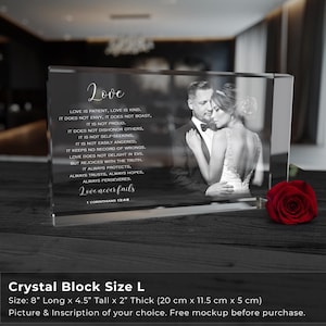 Custom 3D Photo Crystal Engraving for Weddings and Anniversaries