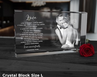 Custom 3D Photo Crystal Engraving for Weddings and Anniversaries