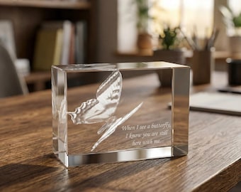3D Crystal Photo Memorial Keepsake: Personalized Engraved Remembrance