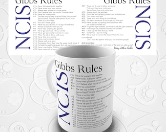 Gibbs Rules Gift Mug - Inspired by the NCIS Team Leader