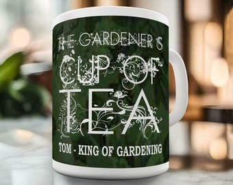 Gardeners Cup of Tea Personalised Gift Mug - Tea or Coffee for the avid Gardener