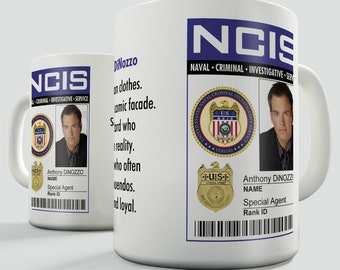 NCIS Badge Anthony DiNozzo Character Gift Mug