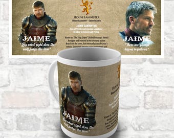 Jaime Lannister Character Gift Mug - White