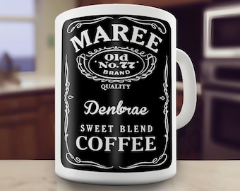 Jack Daniels Label Personalised Gift Mug