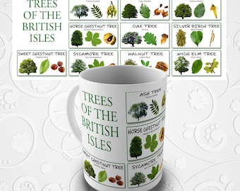 Trees of the British Isles Gift Mug - Enhance your walks with extra tree knowledge