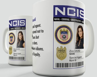 NCIS Badge Ziva David Character Gift Mug