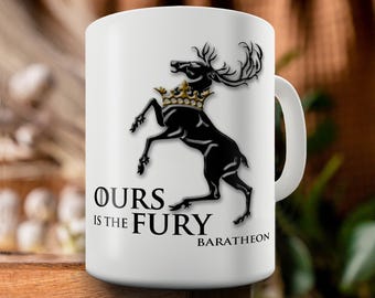 Baratheon Emblem Gift Mug - House Baratheon symbol inspired by the Game of Thrones