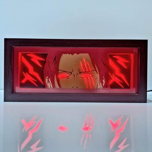 One Piece Shanks LED Box - Lampada decorativa manga fatta a mano - Regalo Otaku, luce notturna anime