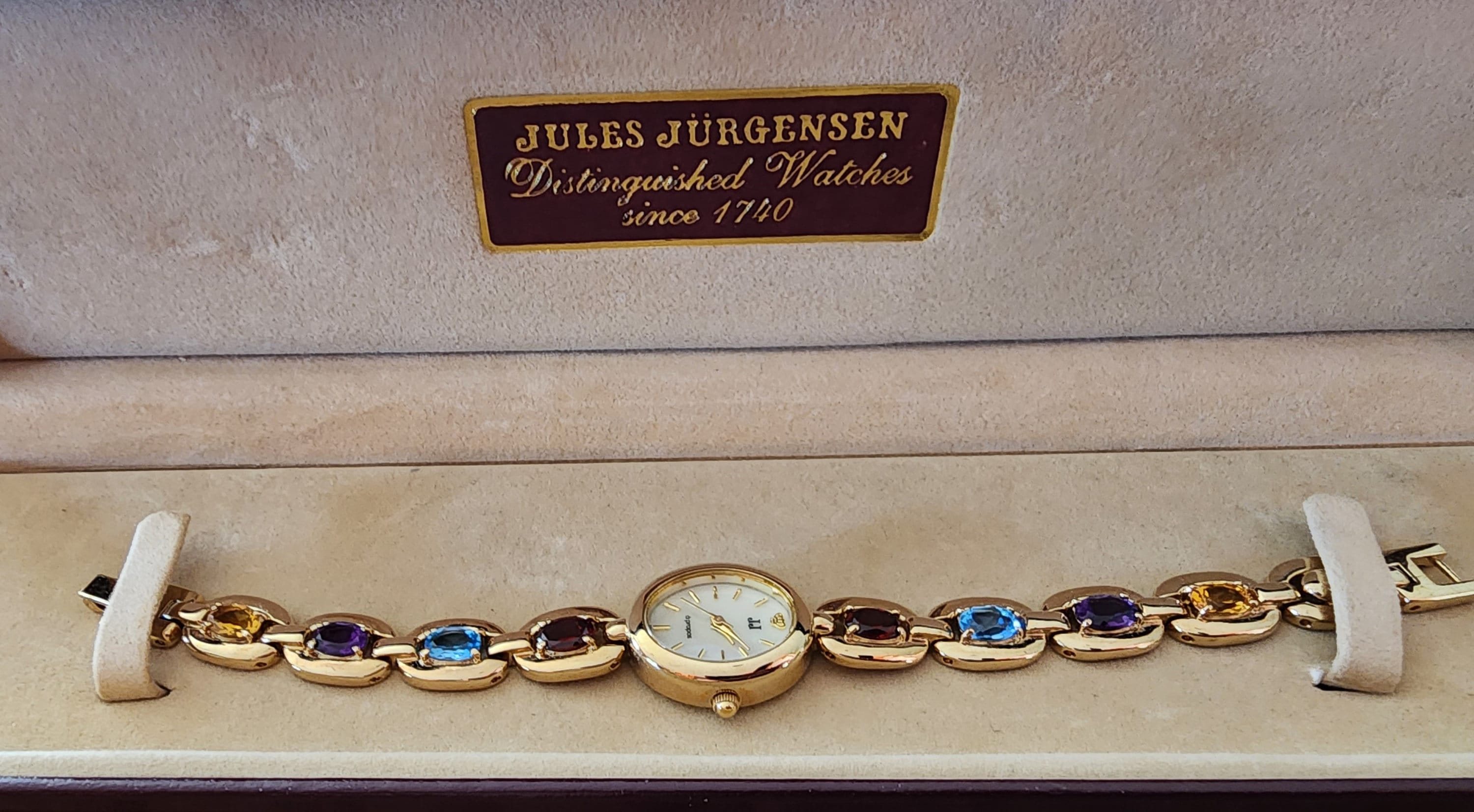 Jules Jurgensen Blue Topaz Watch Vintage JJ A Propos Quartz