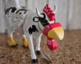 Cow-Moo-Flage Figure カウパレード cow parade Cow Parade Cow-moo-flage Cow Figurine, Westland Giftware