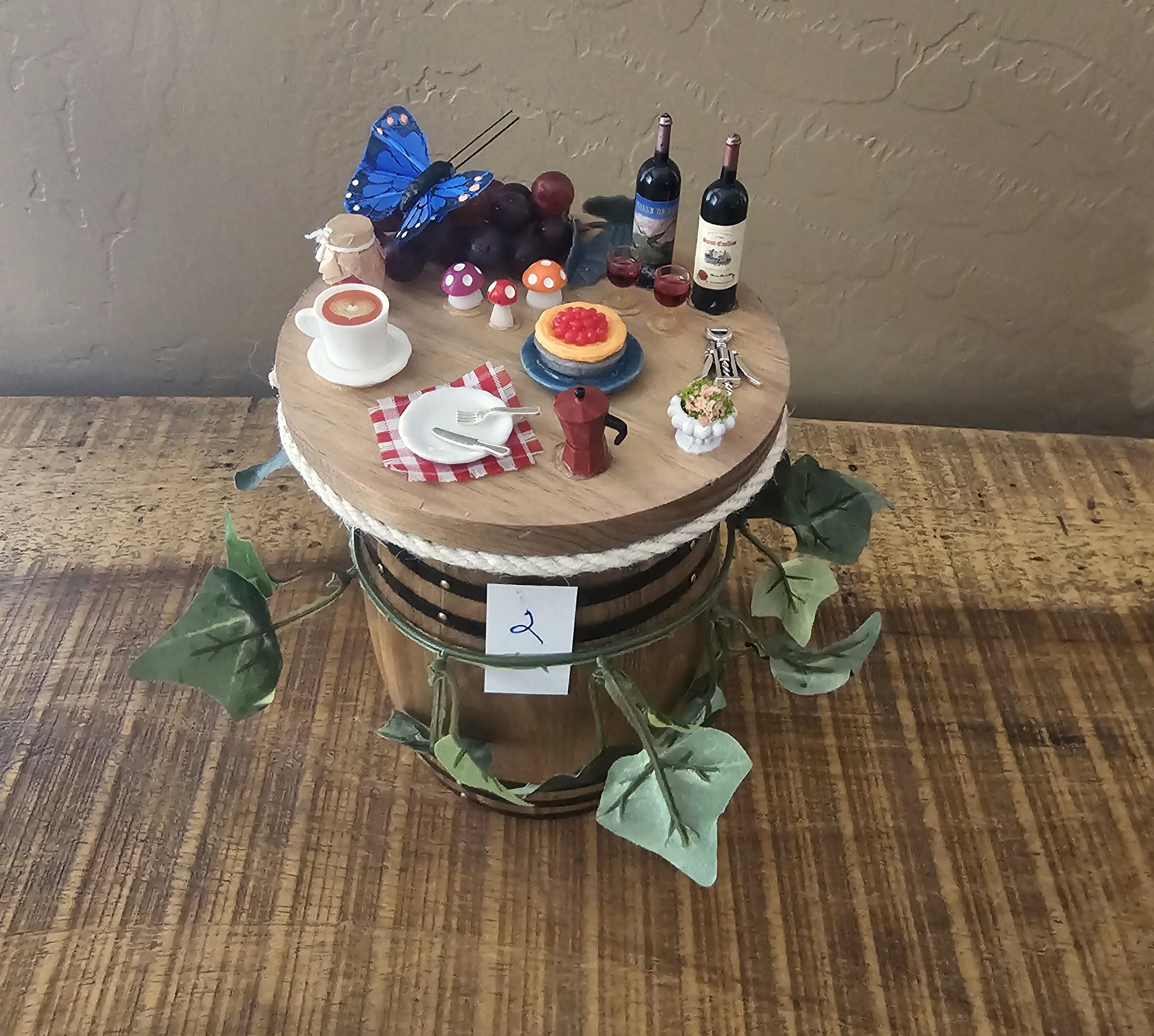 Vineyard Barrel Table Prop for Byers Choice Carolers or Dolls ...
