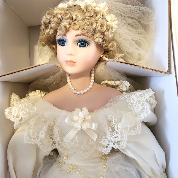 Porcelain Bride Doll Etsy