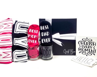 New Parent Gift Box | New Mom Gift | New Dad Gift | Baby Shower Gift | Parent Gift Set | Congratulations Parents Gift | Mom and Dad Gift Box