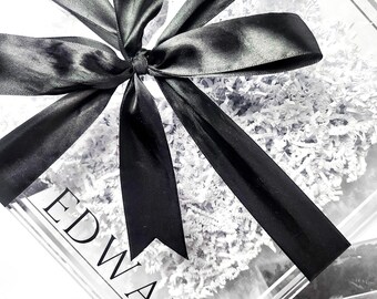 Personalized Keepsake Box, Personalized Acrylic Box with Lid, Personalized Gift Box, Birthday Keepsake Box, Bridesmaid Proposal Gift Box