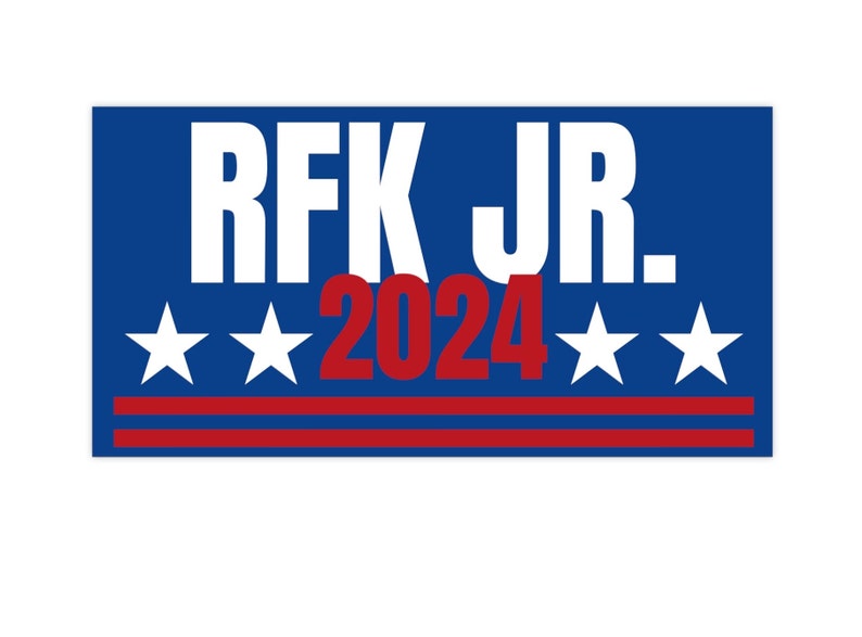 RFK JR 2024 Bumper Sticker Kennedy for President Bumper Etsy Ireland