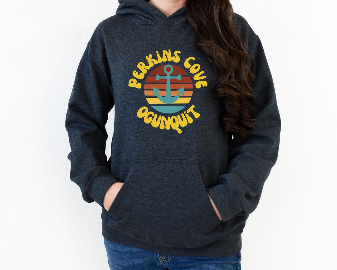 Perkins Cove Hoodie Perkins Cove Sweatshirt Ogunquit Maine Etsy