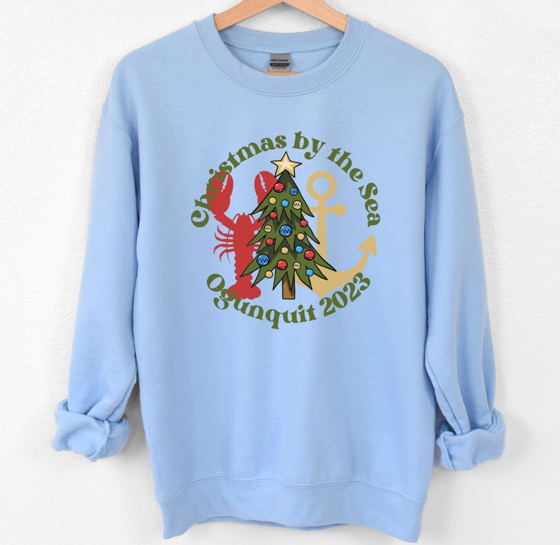 Ogunquit Sweatshirt Christmas by the Sea Sweatshirt Ogunquit Etsy