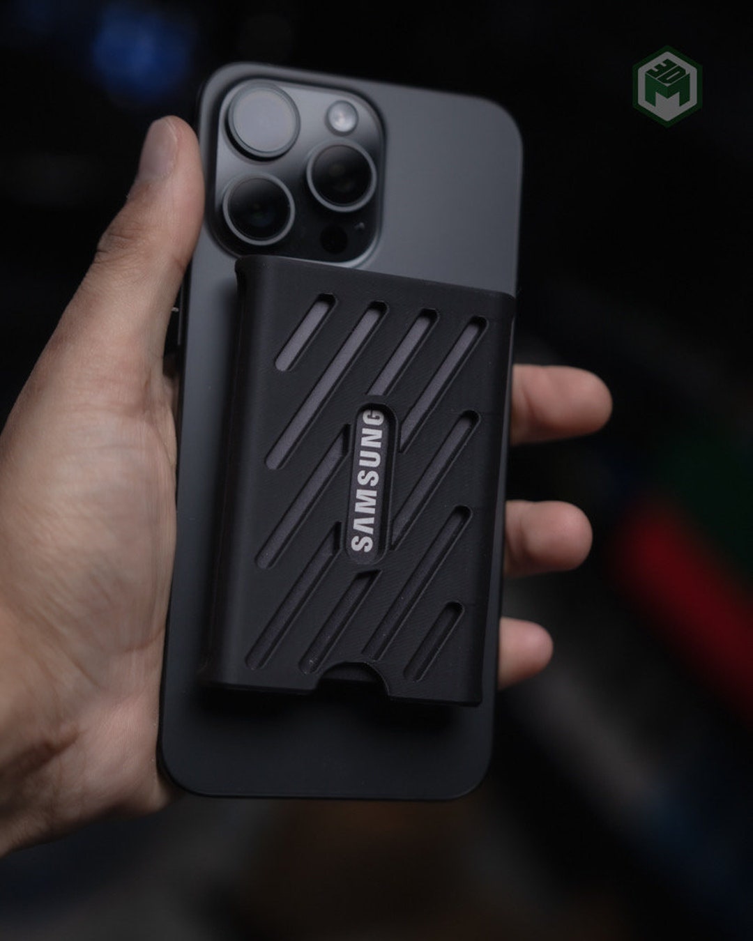 IPhone Magsafe SSD Mount for Samsung T7 Black UK