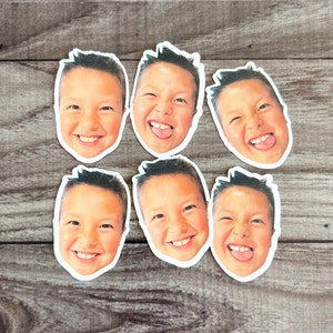 Confetti Face Matte Vinyl Sticker | Birthday Stickers | Funny Face Stickers | Birthday Boy Stickers