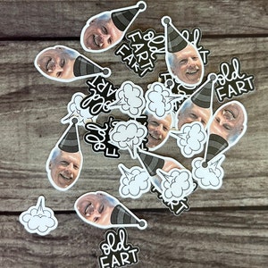 Paquete de confeti de cumpleaños personalizado de pedo viejo / paquete de cara de confeti personalizado / paquete de confeti de pedo viejo / caras de confeti