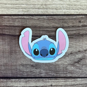 Stitch Matte Vinyl Sticker | Stitch Sticker | Disney Sticker | Water Bottle Sticker | Mini Sticker