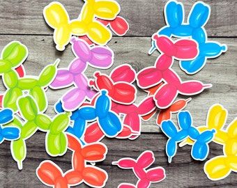 Balloon Dog Matte Vinyl Sticker | Vinyl Sticker | Waterproof Sticker
