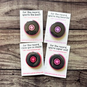 Pour mémoire, vous êtes mon préféré, Super cool, le meilleur ou je t'aime tellement Épingle ou aimant de bouton de disque de 1,25 po. | Cartes de Saint-Valentin
