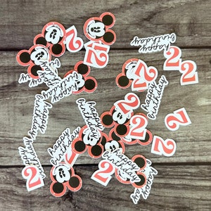 Mickey Mouse Birthday Custom Confetti Pack | Custom Confetti Pack | Mickey Confetti Pack | Mickey Table Scatter