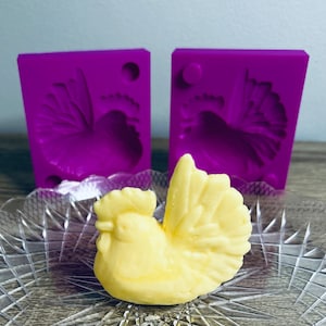 Medium Rooster Butter Mold 3D Printed