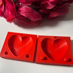 Medium Heart Butter Mold 3D Printed