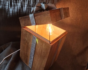 Gift box touch lamp
