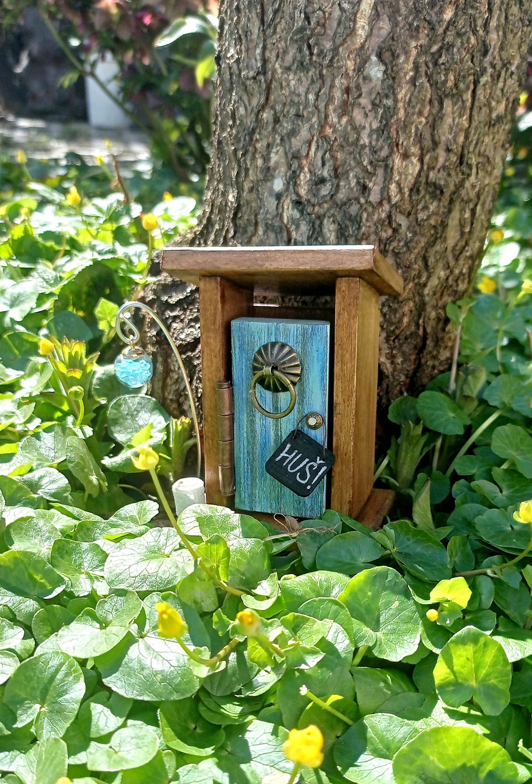 Wooden Outhouse for Gnomes, Miniature Fairy Garden, Wooden Toys, Dollhouse Miniature Etsy
