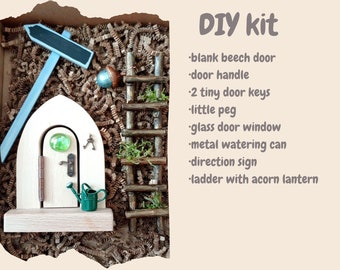 DIY kit, DIY set, Fairy Door, Gnome House, Magic Fairy Door, Garden House, Creative Set, Creative Box