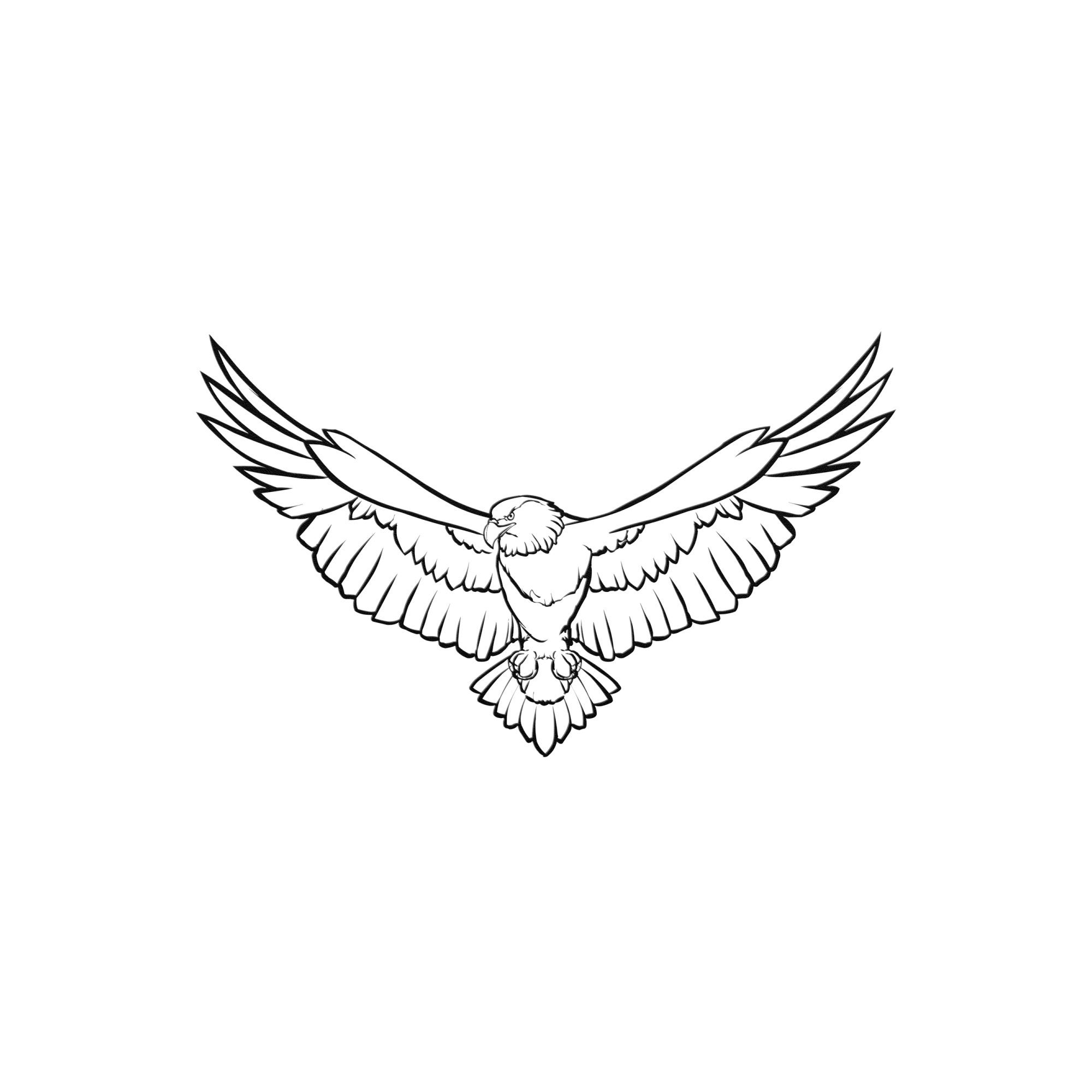 Landing Eagle Metal Art Etsy