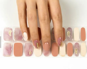 20 uv semi cured gel nails, gel nails, nail wraps, nail stickers