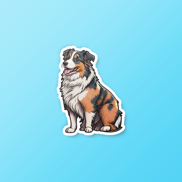 Aussie | Aussie Shepherd | Australian Shepherd | Dog | Dogs | Puppies | Puppy | Decal | Sticker | Gift | Dog Owner