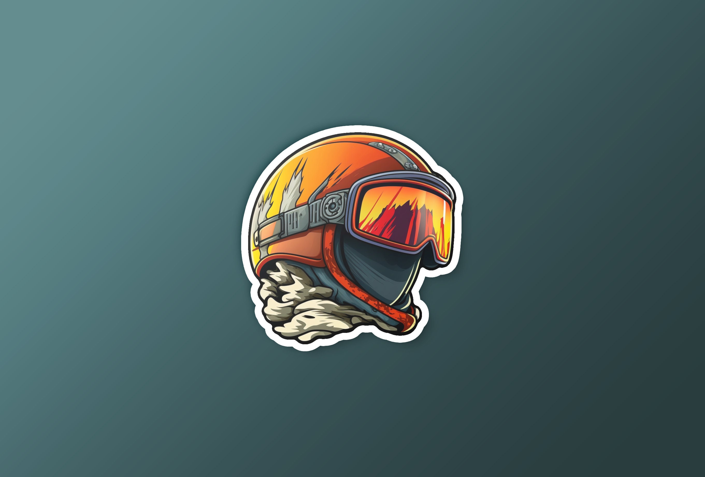 Ski Goggles Sticker Ski Helmet Sticker Water Bottle Sticker Ski