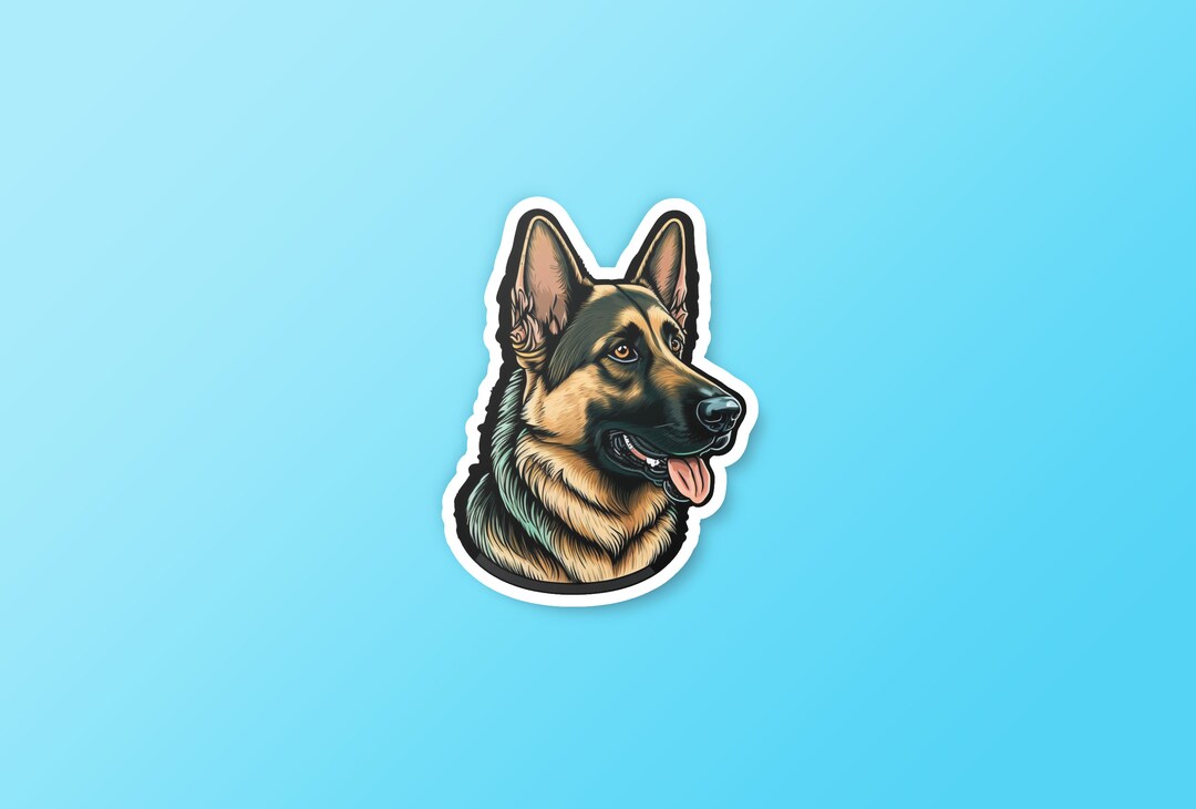 Gsd Sticker GSD German Shepherd German Shepherd Dog Cute Dog Dogs Puppies Puppy ...