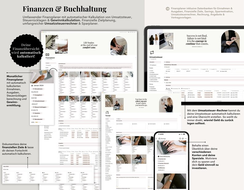 Notion Template 2026 Business Planner German Financial Planner Notion ...