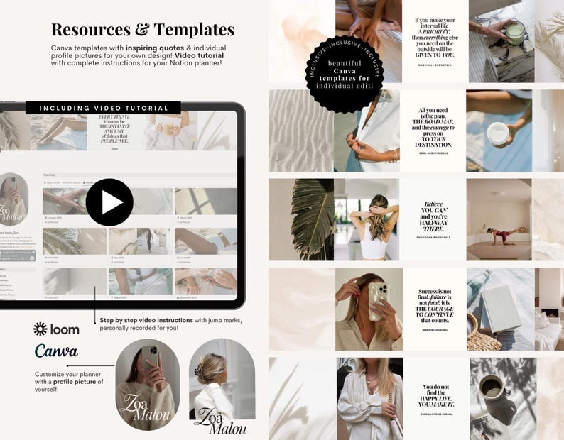 Notion Template 2026 Life Planner English Notion Dashboard Aesthetic ...
