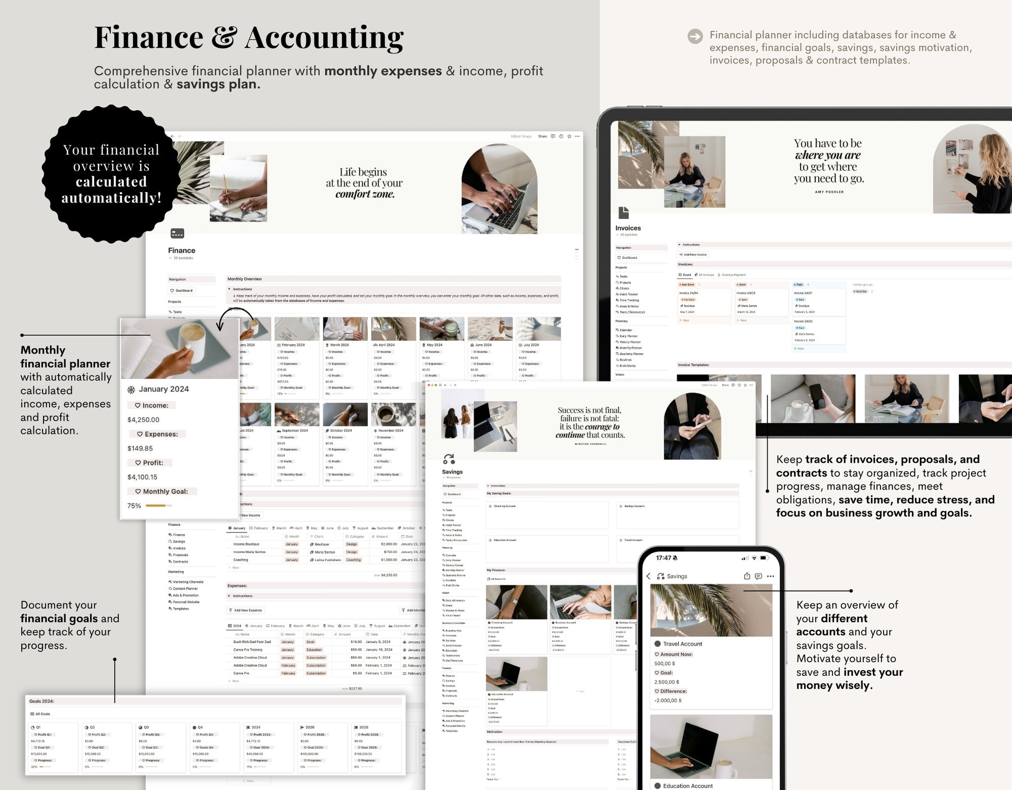 Notion Template 2026 Business Planner English Personal Finance Budget ...