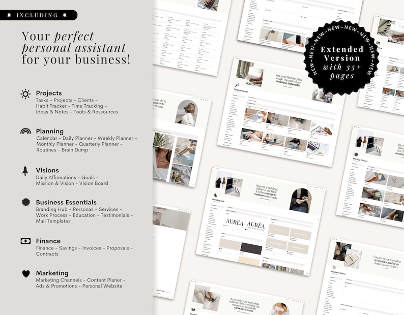 Notion Template 2026 Business Planner English Personal Finance Budget ...
