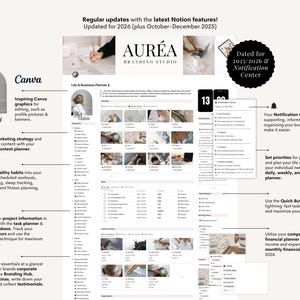 Notion 2026 Template Life & Business Planner English All in One Notion ...