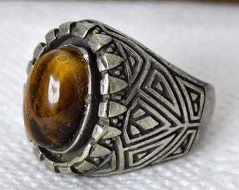 Tuareg Silver Ring / Mens Ring / Boho / Ethnic / Rustic